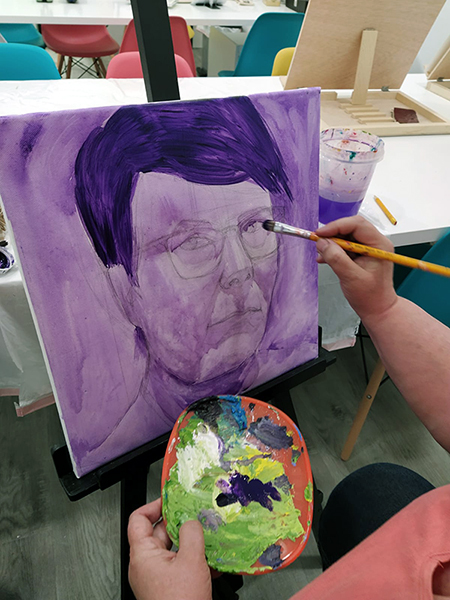 autoretrato fase inicial