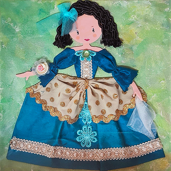 Cuadro matérico Menina