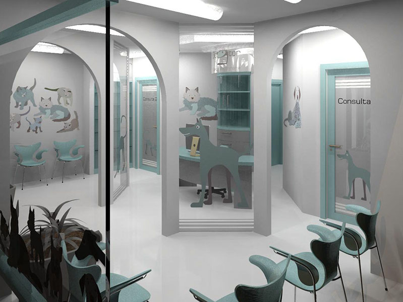 Render 3D veterinaria