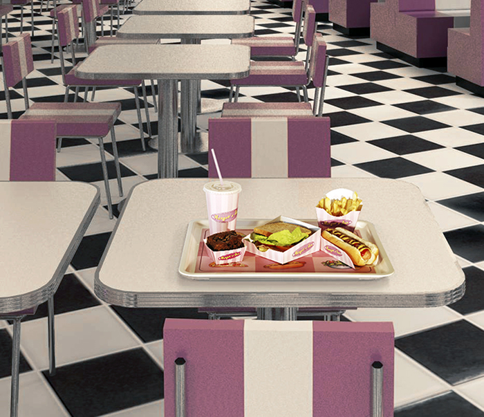 Vista 3D packaging Margot´s burguer
